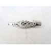 Generic Small silver tone metal filigree alligator hair claw clip clamp fine hair