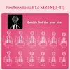 LIONVISON Short Almond Nail Tips Half Cover, 600PCS Extra Short Almond Soft Gel Nail Tips, Pre-shaped Clear False Nails with Handles for Acrylic Nail Salon with Box 12 Sizes