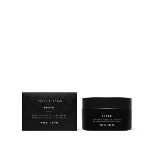 Pestle & Mortar Erase Makeup Remover Cleansing Balm 100g, With Nourishing Natural Oils, Melts Away Makeup & Sunscreen