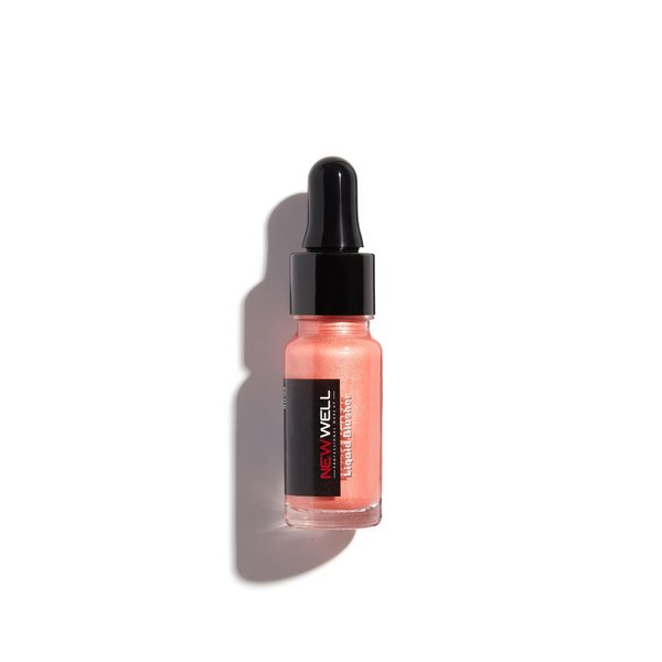 NEW WELL Liquid Blusher Make-Up Liquid Highlighter, Shine for Your Cheeks, Lips and Eyes, Natural Look (#01) (Liquid Blusher 03 - Glowy Finish, 10 ml)
