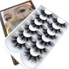 HBZGTLAD 5pairs/6 Pairs Fluffy False Eyelashes Natural Faux Mink Strip 3D Lashes Pack (SR-2),1 Count (Pack of 1)