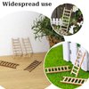 20 Pcs Mini Garden Ladder 2.36''x 0.78'' Miniature Ladder Model Mini Ladder Tiny Ladder Model Wooden Mini Doll House Ladder Accessories for Landscape Dollhouse Decor