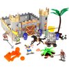 PowerTRC Medieval Castle Figure Knights Kingdom Castle Playset Action Figure Toy Army Castle Toy w/ Figurines, Catapult, Accessories in Storage Bucket
