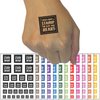 Place Your Stamp All Over My Heart Love Valentine's Day Temporary Tattoo Water Resistant Fake Body Art Set Collection - Light Pink (One Sheet)