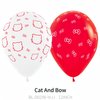 23 PCS Cat Kitty Balloons/Bow Balloons for Girls Kitty Theme Party/Baby Shower Girl Gender Reveal Supplies/Cute Anime Party Decoration Balloons/Hello Cat Kawaii Birthday Party Balloons