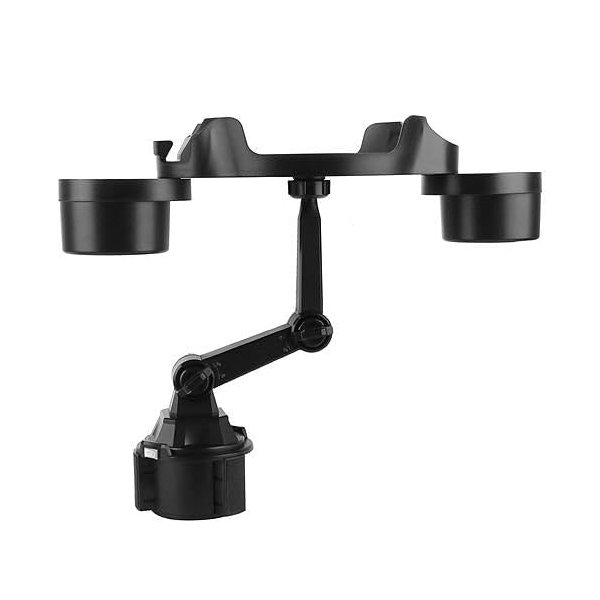 [Pack of 2] Car Cup Holder Expander 360 Rotating Car Tray Bottle Holder Adapter Multifunctional Water Cup Mount Stand with Phone Slot