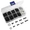 Vgoohobby 340PCS Universal M3 Screw Box Repair Accessories M3 Flat Round Head Screws M3 & M4 Flat Washer Compatible with Redcat HPI HSP Traxxas Tamiya SCX10 RC4WD 1/10 RC Car Truck