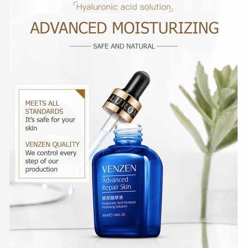 VENZEN Natural Organic Advanced Repair Skin Hyaluronic Nicotinamide Oligopeptide Hydrating Solution 30ml (HYALURONIC)