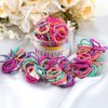 ELIHAIR Kids Baby Hair Ties for Girls Ponytail Holder Hair Elastics Bands 3cm for Child Toddler Curly Hair(Mix 200pcs Diamond Queen)