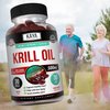 Kaya Naturals - Antarctic Krill Oil 500mg with Omega 3, EPA, DHA and Astaxanthin Supplement - Brain, Heart and Joint Health Vitamin - Heart Health Supplement - 30 Sofftgels