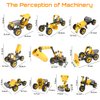 10 in 1 Kids STEM Building Toys, Electric Building Blocks Toys Set for 5 6 7 8+ Year Old Boy, Educational STEM Learning Construction Excavator Kit for Kids Age 4-8 5-7 6-8 8-10