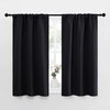 NICETOWN Halloween Black Out Curtain Panels for Kitchen - Energy Smart Decoration Thermal Insulating Blackout Drapes/Draperies for Small Window (2 Panels, 34 inches Wide by 45 inches Long)