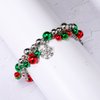 HEIDKRUEGER Christmas Bells Headband Xmas Beaded Headband Snowflake Christmas Tree Candy Cane Jewelry Set for Women Girls Holiday Gifts