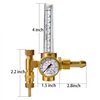 AGPTEK Mig/Tig Flow Meter Regulator, CO2 Argon Pressure Reducer Gauge Weld Flowmeter - Full Copper - 10 to 60 cfh