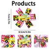 Back to School Hair Bows for Girls Cute Hair Clips School Bows for Girl School Bus Hair Barrettes Red Yellow White Bow Clips for Teacher Ribbon Hair Bow Non-slip Hair Grip Girls Hair Accessories 2Pcs