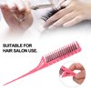 Teasing Comb, 3 Row Comb Hair Care Hair Styling Modeling Comb Lightweight Hair Salon Supplies Comb ()
