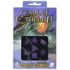 Q WORKSHOP Call Of Cthulhu Horror on the Orient Express RPG Ornamented Dice Set 7 Polyhedral Pieces Purple