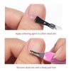 Cuticle knife Trimmer, 24 Pack Cuticle ForkTrimmer Nail Cuticle Remover Trimmer Pusher Dead Skin with Double Head V-Shaped Fork Manicure Pedicure Cleaner Care Tools for Home and Nail Shop (P)