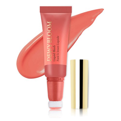 Paminify Blush Beauty Wand,Matte Face Blush Contour Wand with Cushion Applicator,Smooth Creamy Dewy Liquid Blush Wand,Blendable Blush Rouge Stick for Cheek,Cruelty-free,102 Serenade,Coral