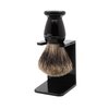 Edwin Jagger 1EJ946SDS Classic Badger Shaving Brush with Stand for Shaving Cream or Soap for Men (Imitation Ebony)