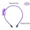 Doneace Butterfly Headband Purple Sparkly Hair Bands for Women Girls Cute Glitter Hair Hoop Hair Accessories Costume Headdress for Holiday Birthday Decoration Party Supplies Gift 1PCS