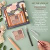 Rachel Couture Get the Look Eye & Lip Makeup Kit with Eyeshadow Palette, Eyeliner Pencil, & Eyelid Primer | Infused with Daisy Extract | Vegan & Cruelty-Free Natural