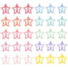 30 PACK Star Snap Hair Clips Non-slip Toddlers Colorful Cute Lovely Metal Hair Barrettes Hair Accessories for Women Girls (Style 4)