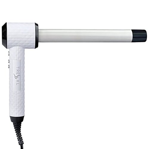Extra Long L-Shaped Curling Wand by The Makers of Mr Big - First Angled Wand with an Extended 8” Barrel - Best XL Wand for Curling Long Hair Quicker - Ceramic, Auto Off, Dual Voltage - 1” Diameter