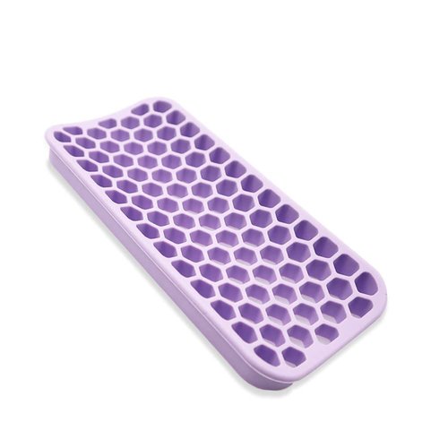 Small Silicone Pad for Curling Iron, Thicker Heat Resistant Silicone Mat for Hair Tools, Portable Hair Styling Tool Rest Holder for Straightener, Hair Dryer, Flat Iron (Purple)