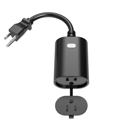 New One Outdoor Smart Dimmer Plug, 2.4Ghz WiFi Plug- in Dimmer for Outdoor String Lights, Light Dimmer Compatible with Google Assistant and Alexa, Remote Voice Control, Max Power 400W, IP65 Waterproof