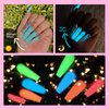 SAVILAND Glows in The Dark Gel Nail Polish Set - 12 Halloween Colors Luminous Neon Nail Gel Polish Set Soak off U V/LED Glow Effect Nail Polish for DIY Nail Art Design Holiday Gifts for Women