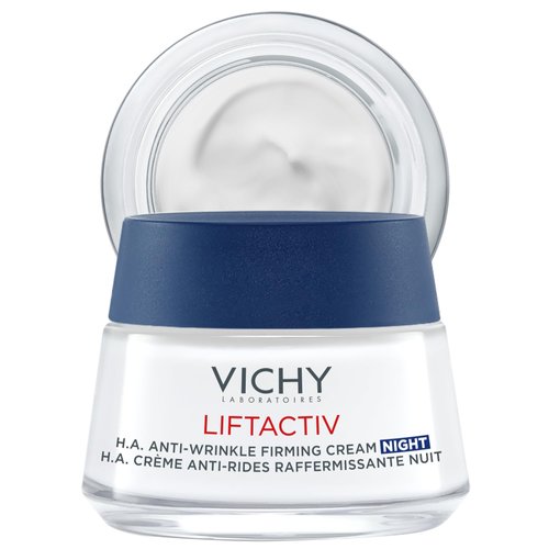 Vichy LiftActiv Supreme Night Cream, Anti Aging Face Cream with Vitamin C & Rhamnose to Firm & Brighten, Suitable for Sensitive Skin
