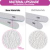 Teenitor Nail File Buffer, Nail Files for Natural Nails and Acrylic Nails, Manicure Buffer Block, Different Grits, Straight
