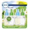 Febreze Plug in Air Freshener and Odor Fighter, Scented Oil Refill, Morning & Dew, 0.87 Fl Oz (Pack of 2)