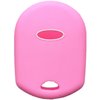 RUNZUIE Silicone Keyless Entry Remote Key Fob Cover Shell Compatible Fit for Ford Escape Explorer Mustang Transit Fusion Focus Lincoln Zephyr Mercury Grand Marquis Pink 4 Buttons
