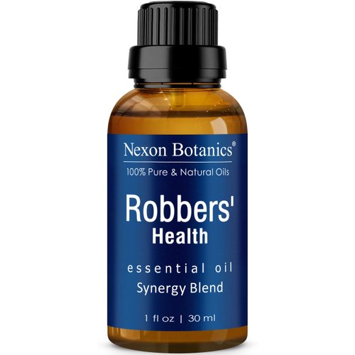 Robbers' Health Essential Oil Blend 30 ml - Formulated by 4 Thieves - Immunity Essential Oil - Thieves Oil - Fighter Shield Against Germ - Five Guard Essential Oil - Thief Oil - Nexon Botanics