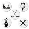 Myartte Creative Golf ball marker Soft Enamel Golf Markers 24.4MM Assorted 5 Pcs (Golf club)