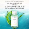 Vitamins and Sea Beauty, Exfoliating Face Toner with Glycolic Acid and Seaweed, Oil Control Facial PH Balancing Dead Skin Pore Minimizer, All Skin Types, 8 Fl Oz