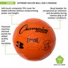 Champion Sports Extreme Series Soccer Ball, Size 3 - Youth League, All Weather, Soft Touch, Maximum Air Retention - Kick Balls for Kids Under 8 - Competitive and Recreational Futbol Games, Orange