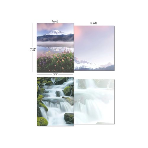 Leanin' Tree, The Pacific Northwest, Blank Cards and Envelopes, Blank Greeting Cards, Stationary Set, Blank Note Cards, (20 Blank Cards, 22 Envelopes)