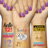 12th Birthday Temporary Tattoos (4 Pages) - 12th Birthday Party Supplies, Ideas, Gifts and Decorations