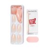 KISS imPRESS No Glue Mani Press On Nails, Color, 'Serendipity', Pink, Medium Size, Coffin Shape, Includes 30 Nails, Prep Pad, Instructions Sheet, 1 Manicure Stick, 1 Mini File
