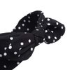 Qiabao Womens Wide Polka Dots Headbands Headwraps Hair Band with Bow Pack of 3
