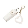 zaoalife 2Pcs Women Black and White Lip Gloss Bag Zero Wallet Keychain, Portable Soft Leather Lipstick Bag Mini Storage Bag