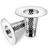 Mestream 2PCS Bathroom Sink Drain Strainers, 1" Small Conical Premium Stainless Steel Porous Hair Catcher, Drainer Filter, Fit for 1.20"-1.60", Depth Than 1.60" Drain Hole