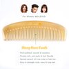 Wide Tooth Hair Comb - Breezelike Detangling Comb for Hair & Beard - No Static Natural Sheep Horn Comb for Women and Men