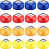 16 Pieces Mini Shuffleboard Replacement Pucks Tabletop Equipment Rollers Set Shuffleboard Curling Accessories (Red, Blue, Orange, Yellow)