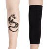 HOVEOX 3 Pairs Tattoo Cover Up Sleeve Forearm Tattoo Cover Tattoo Cover Up Compression Sleeves Arm Sleeves for Women Men (Black)