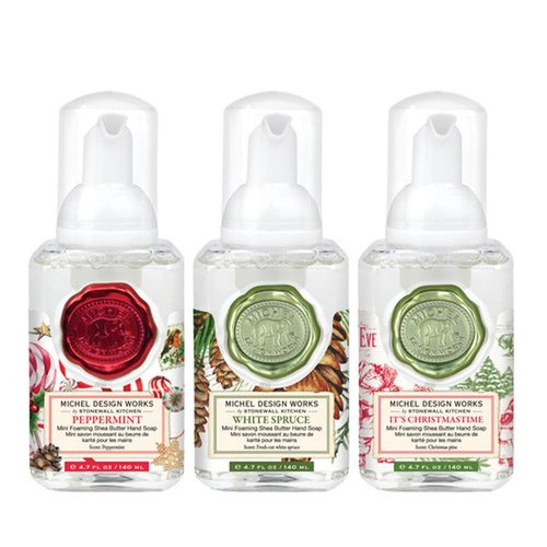 Michel Design Works Mini Foaming Hand Soap Set, Christmas Scents (819054)