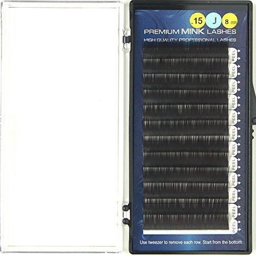 Premium Mink Lashes J-Curl (0.25mm x 8mm)
